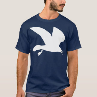 White Seagull In Flight T-Shirt