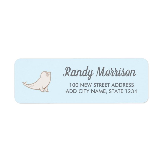 White seal on blue (Front)