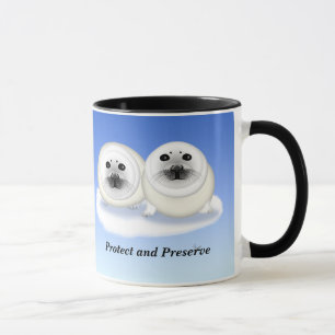 White Seal Pups Mug