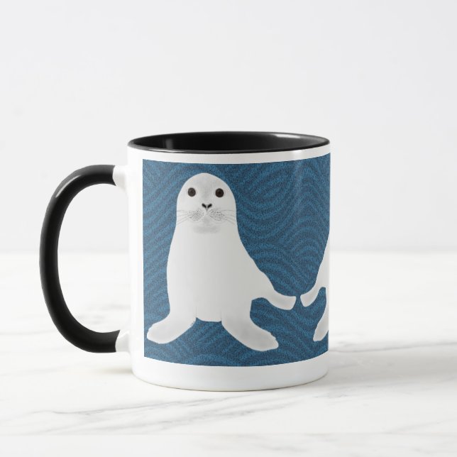 White Seals Mug (Left)