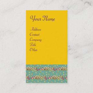 WHITE SEEDS , light yellow  green pink Business Card