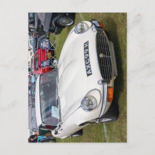  white Series 3 Jaguar E type 2+2  Postcard