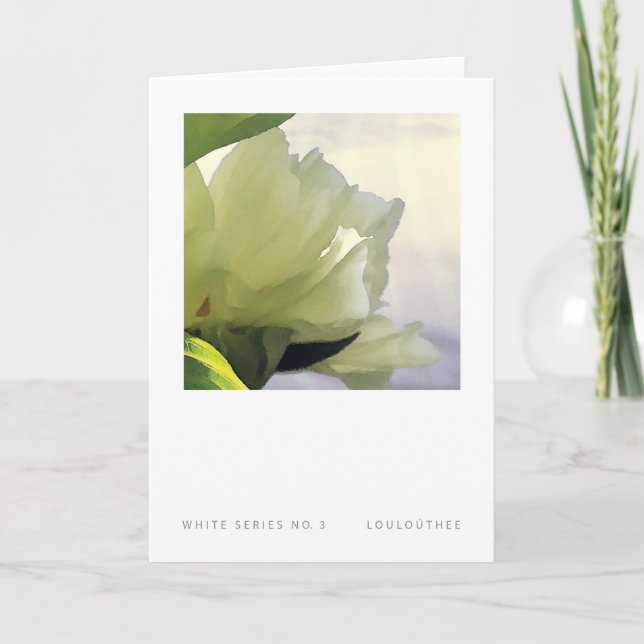 White Series No. 3 Thank You Card (Front)