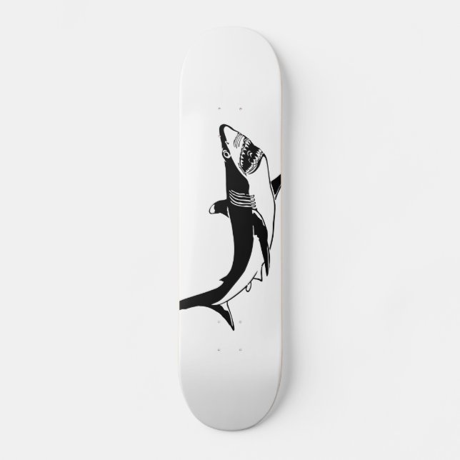 white-shark wild skateboard (Front)