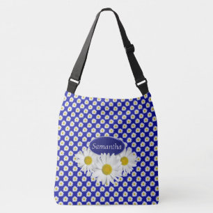 White Shasta Daisies Custom Crossbody Bag