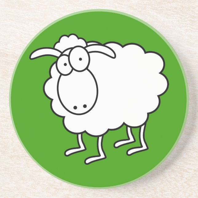 White Sheep Coaster (Front)