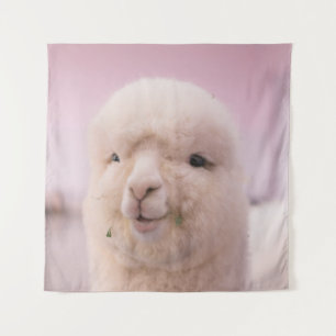 WHITE SHEEP IN CLOSE UP PHOTOGRAPHY TAPESTRY