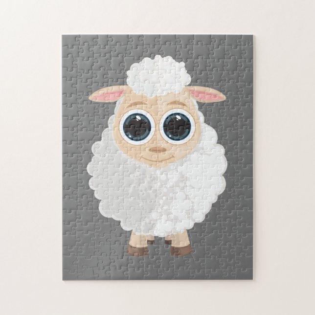 White Sheep Jigsaw Puzzle (Vertical)