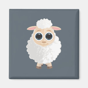 White Sheep Magnet