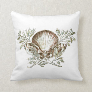 White Shell Cushion