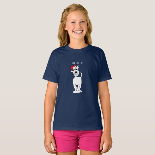 White shepherd dog Santa T-Shirt