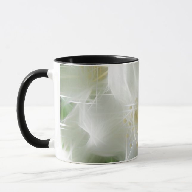 White Shiny Jasmine Mug (Left)