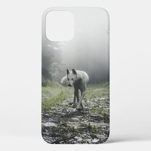 White Siberian Husky Case-Mate iPhone Case (Back)