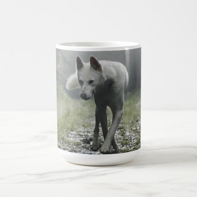 White Siberian Husky Coffee Mug (Center)