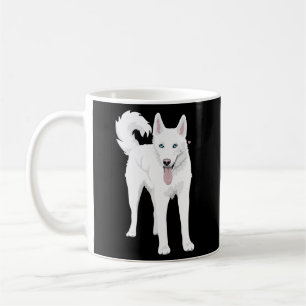 White Siberian Husky Dog Coffee Mug