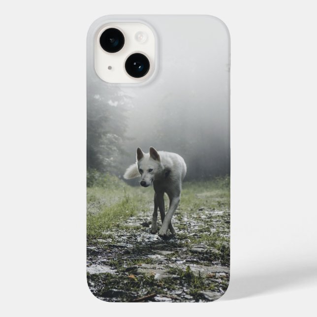 White Siberian Husky iPhone 14 Case (Back)