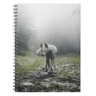 White Siberian Husky Notebook