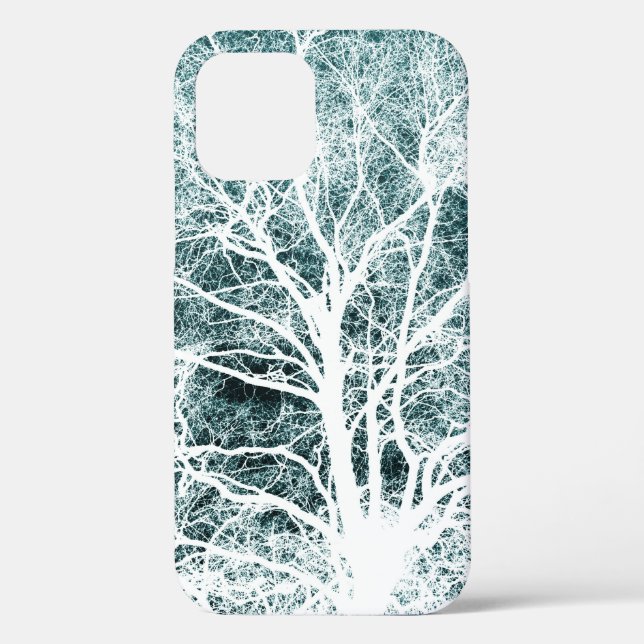 White silhouetted tree Case-Mate iPhone case (Back)
