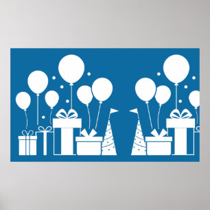 White Silhouettes Poster