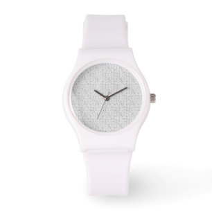 White Silicone Watch   Customisable & Stylish