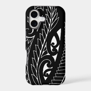 White silverfern New Zealand national symbol art