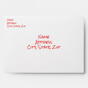 White Simple Birthday Classic 5x7 Envelope