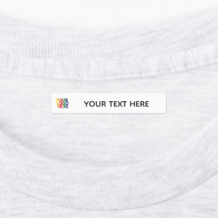 White Simple Business Logo Fabric Clothing