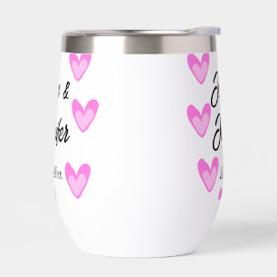 white simple minimal text style wedding pinkheart