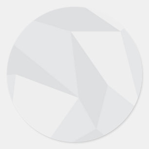 White, simple, modern, urban, cool, trendy pattern classic round sticker