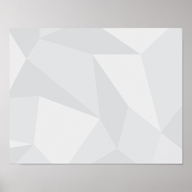 White, simple, modern, urban, cool, trendy pattern poster (Front)