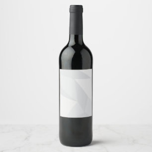 White, simple, modern, urban, cool, trendy pattern wine label