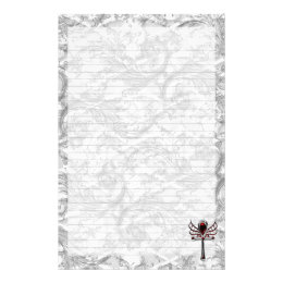 Goth Custom Stationery, Goth Stationery Templates
