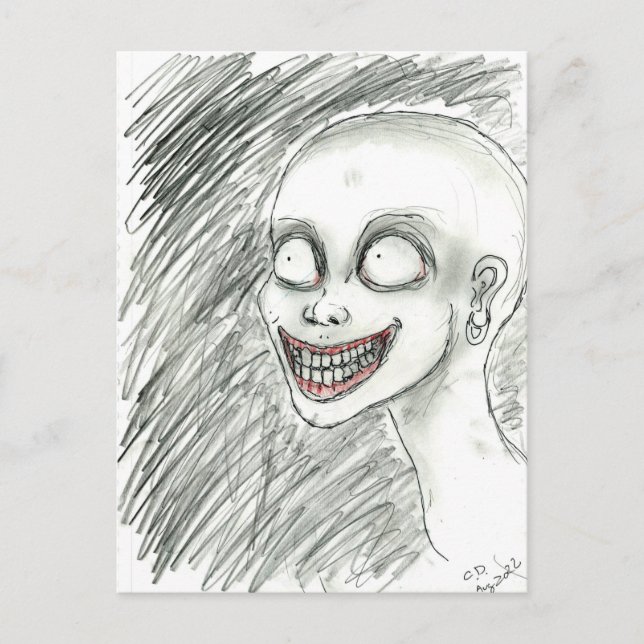 White Smile  Postcard (Front)