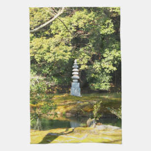 White Snake Pagoda / Hakuja No Tsuka Tea Towel