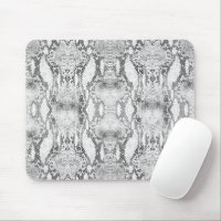 White Snake Skin Print