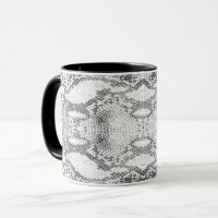 White Snake Skin Print