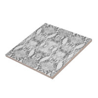 White Snake Skin Print