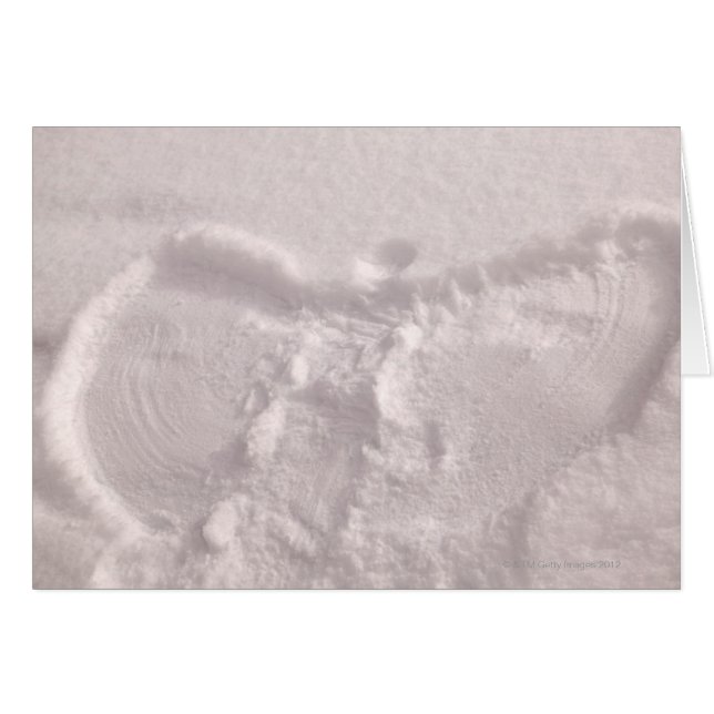 White snow imprinted with a snow angel (Front Horizontal)