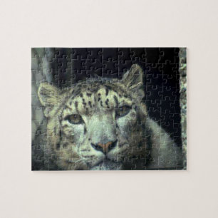 White Snow Leopard Jigsaw Puzzle