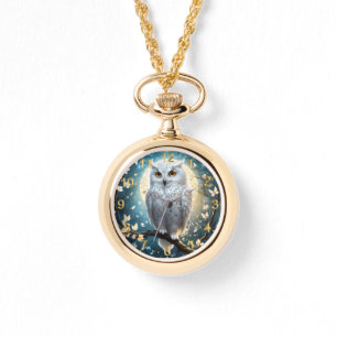 White Snow Owl With Sparkle, Watch