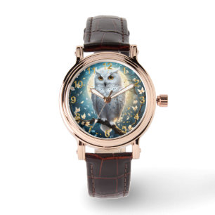 White Snow Owl With Sparkle, Watch