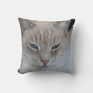 White Snow Tiger Cat - Cat Lovers Cushion