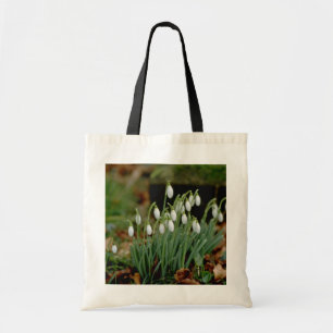 white Snowdrops flowers Tote Bag