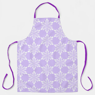 White Snowflake Apron