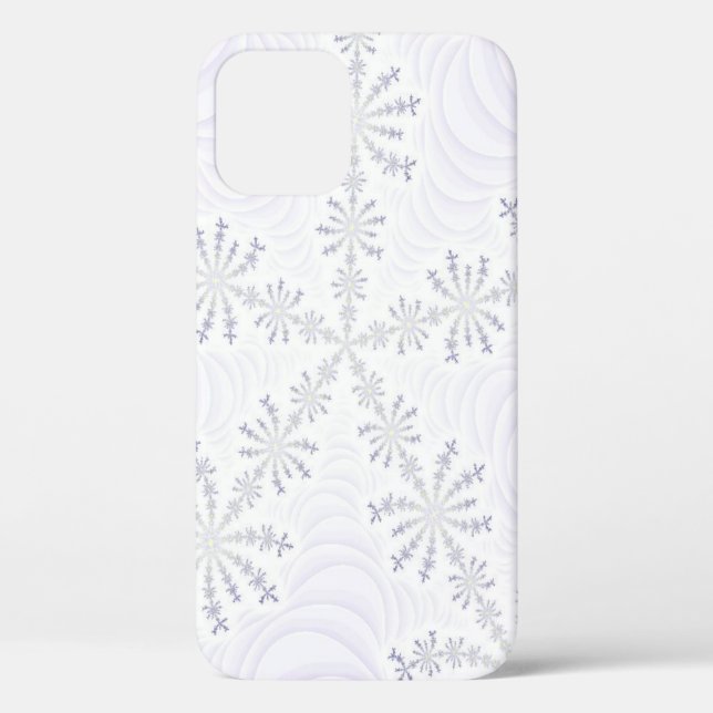 White Snowflake Fractal Case-Mate iPhone Case (Back)