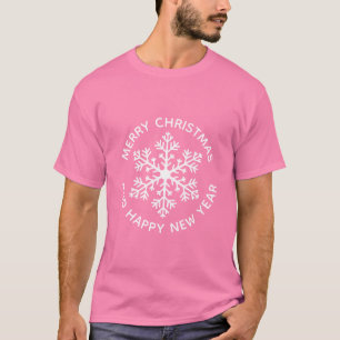 White Snowflake Holiday T-Shirt