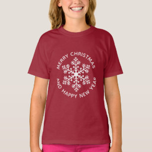 White Snowflake Holiday T-Shirt (Child)