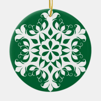 White Snowflake Ornament