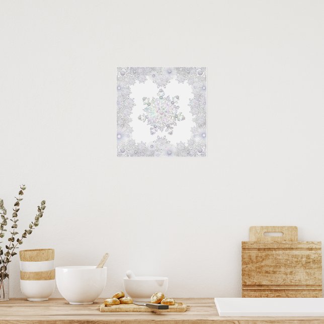 White snowflake poster (Kitchen)