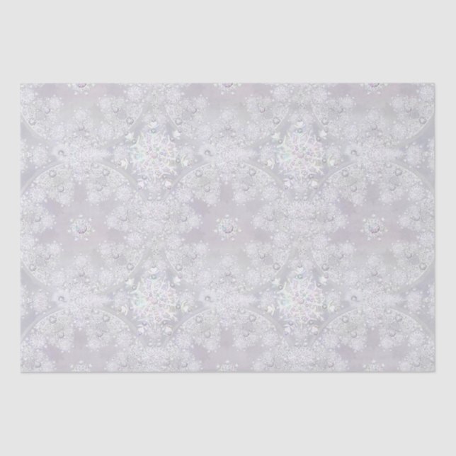 White snowflake tissue paper (Front)